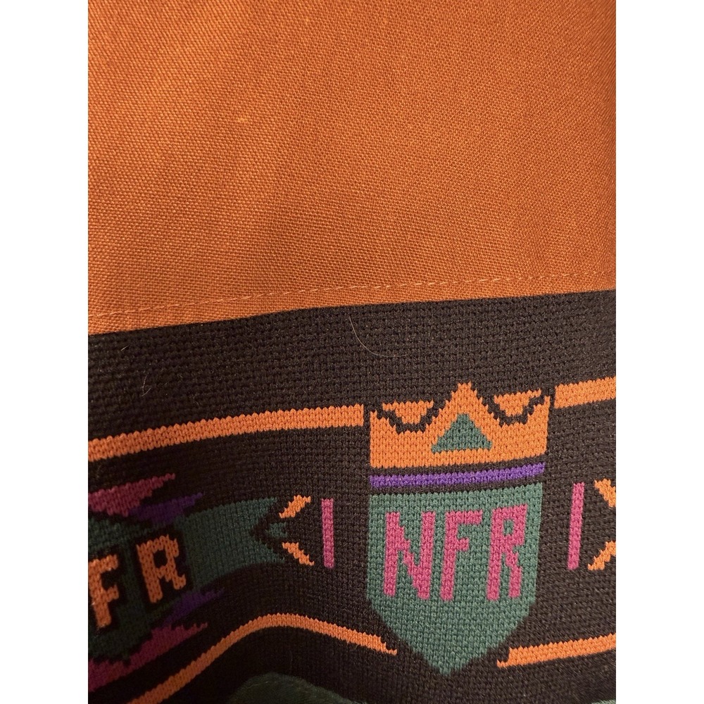 Vintage 90s NFR National Finals Rodeo Jacket XL Made USA Southwestern Western - Picture 3 of 16